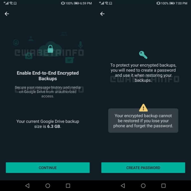 WhatsApp Update  Testing feature to keep Data safe - 73