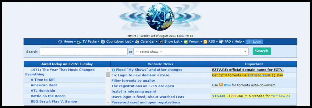 Eztv torrent