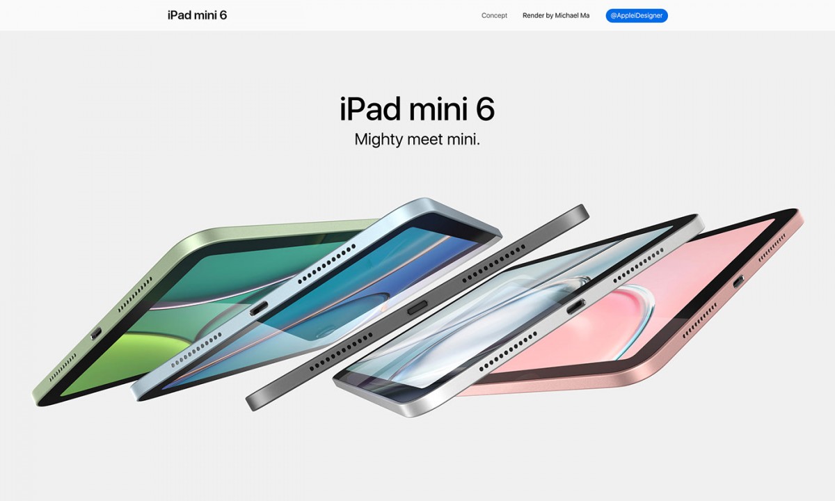 iPad mini 6 leaked, and will be available in five colour options