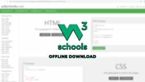 w3schools offline website
