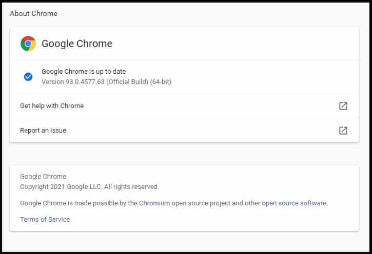 about google chrome