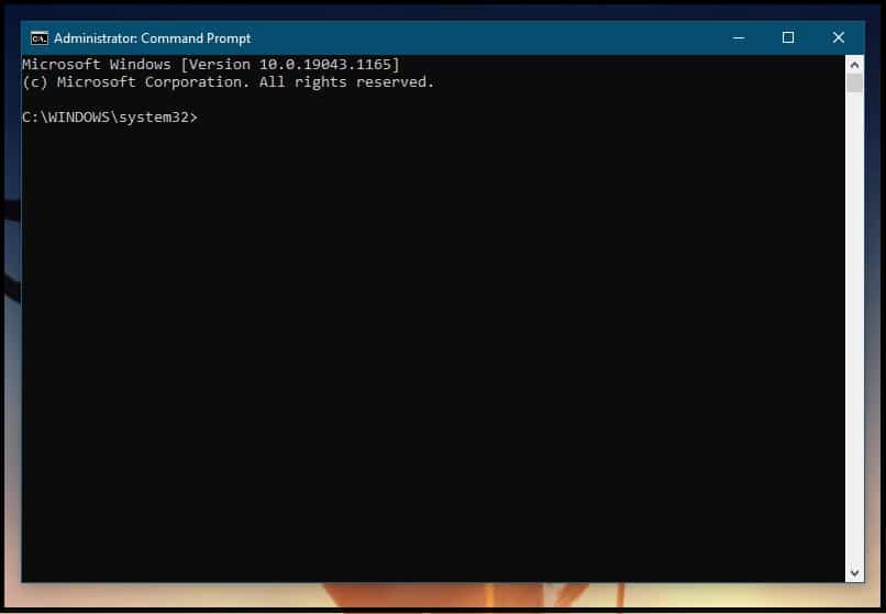 command prompt