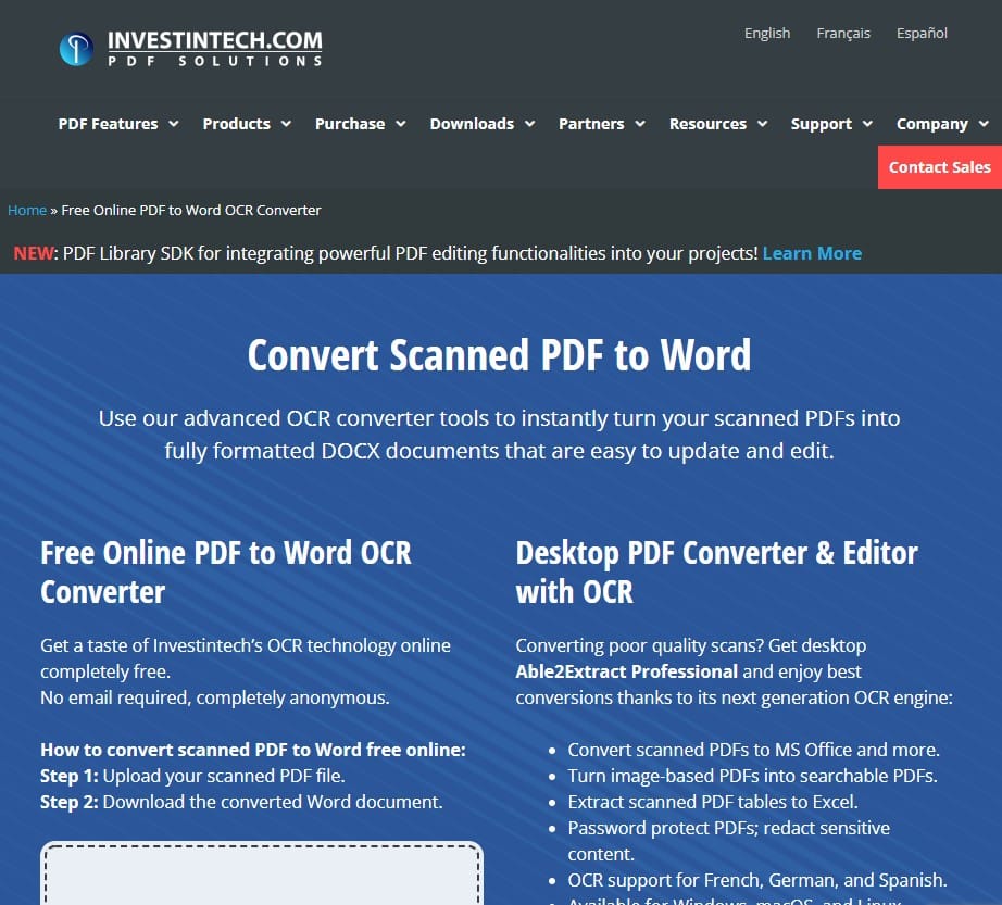Scanned PDF to Word Online