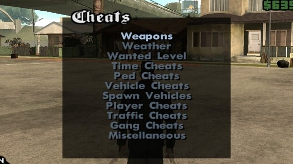 Cheat menu mod