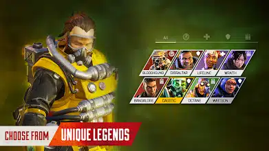 Apex legends mobile character select screen