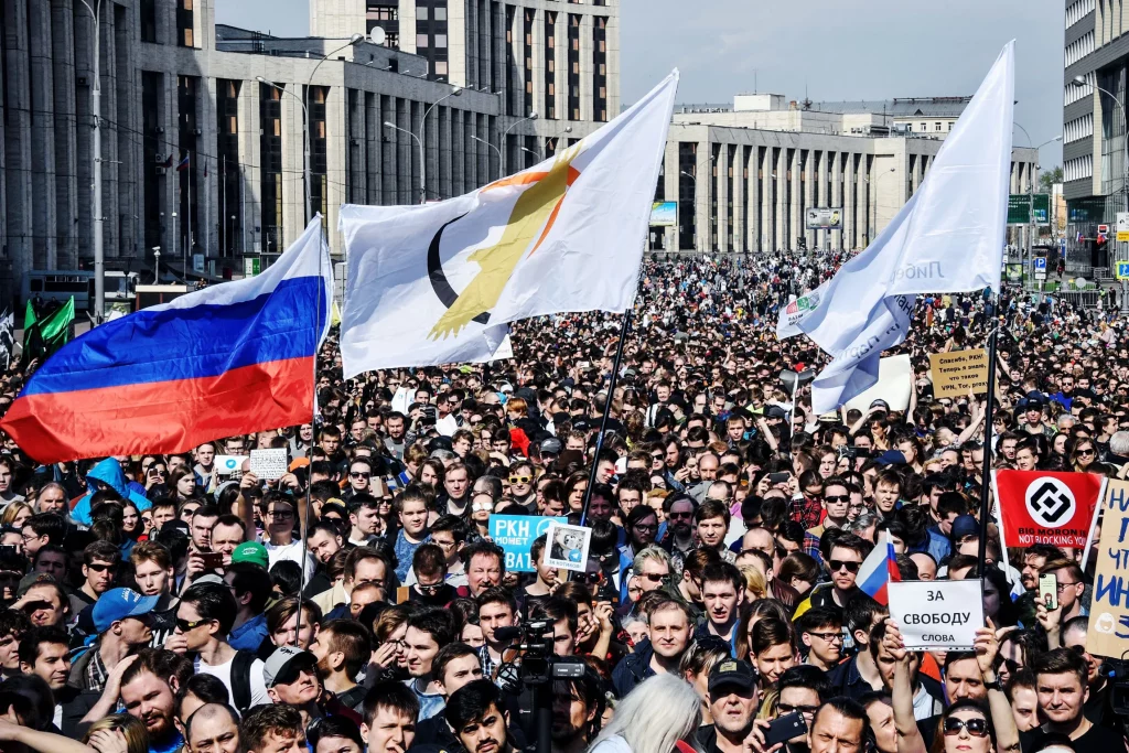 Russian protesting 