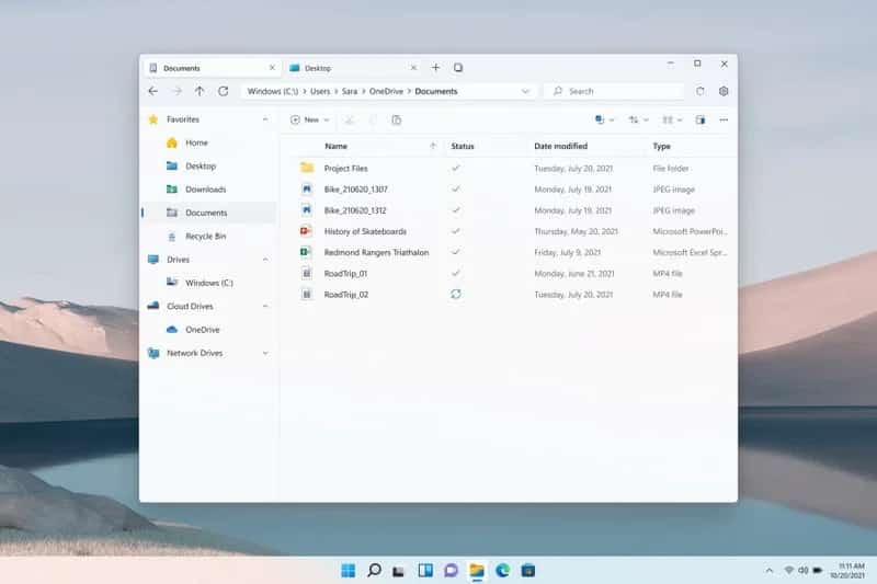 Tabs in File Explorer