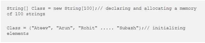 Arrays in Java