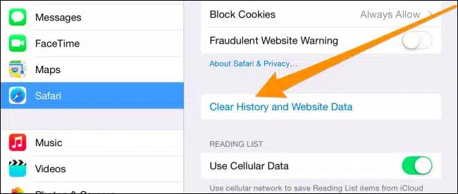 clear App Cache on iPhone 