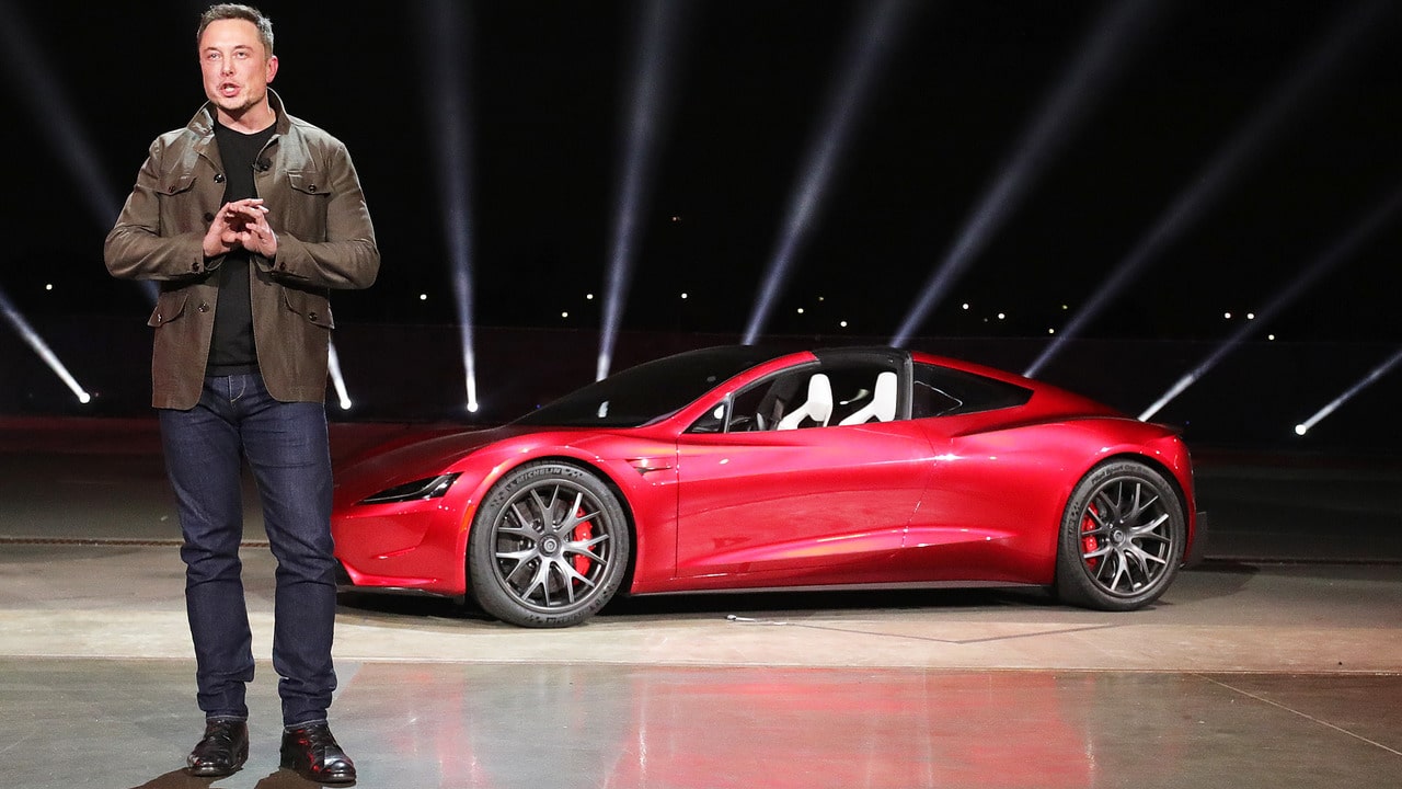 elon musk e la tesla roadster