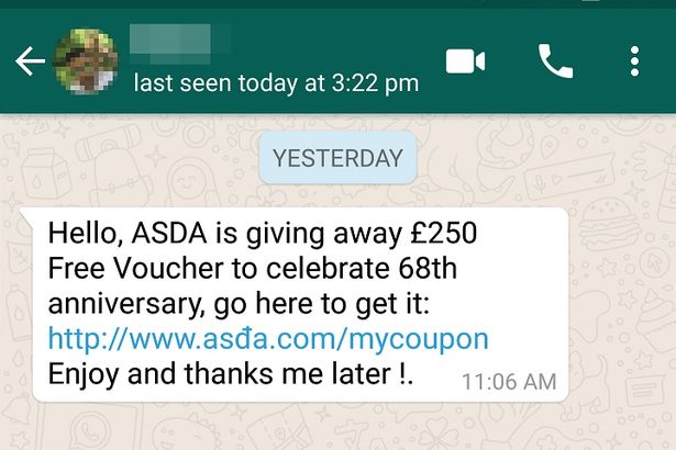 whatsapp scam