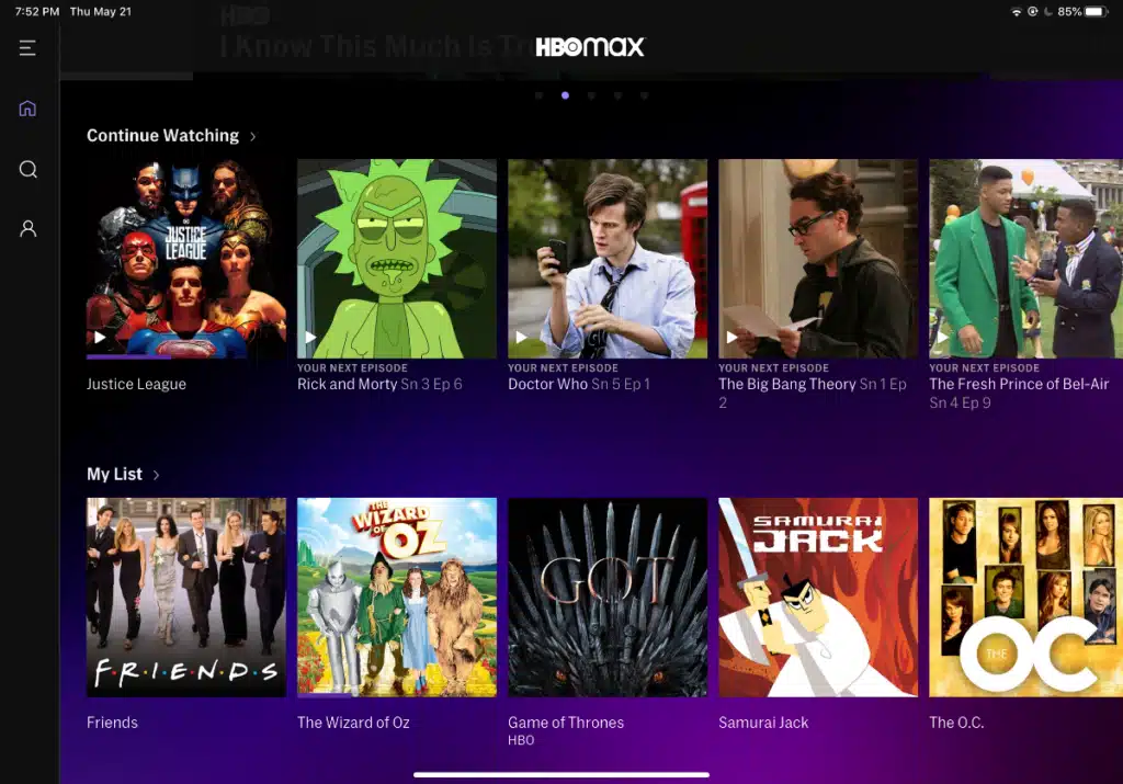 HBO Max Movies TV Shows