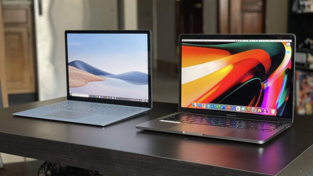 surface laptop vs macbook pro lead
