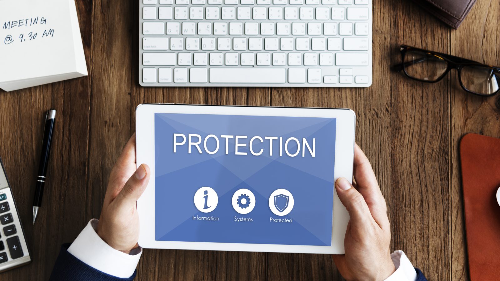 privacy security data protection shield graphic concept