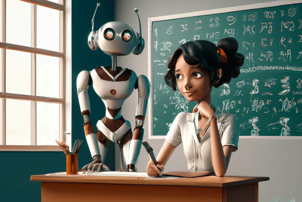 school class pupil robot DAKK E