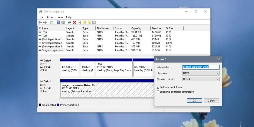 NTFS and FAT32