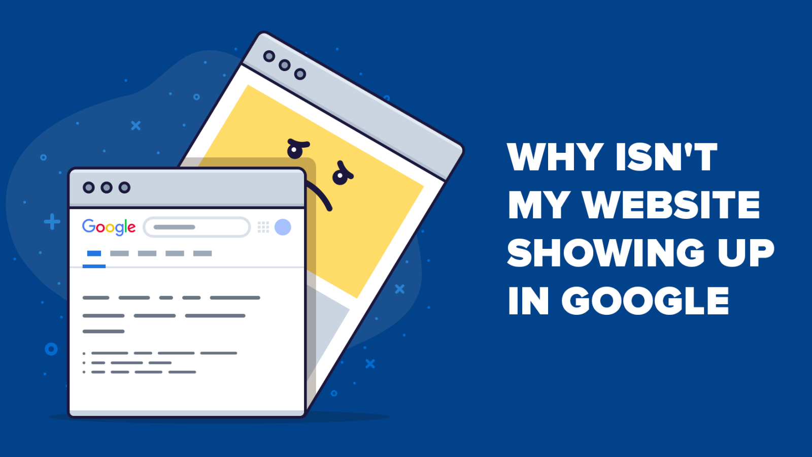 fb why isnt my website showing up in google copy