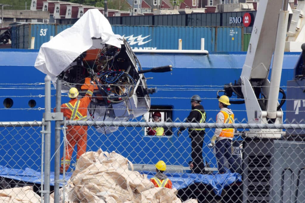 Titan Submarine Recovered Pieces